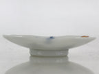Japanese Porcelain Small Plate Mame-Zara Vtg Blue Red Stars Kozara White PY232