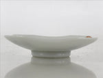 Japanese Porcelain Small Plate Mame-Zara Vtg Blue Red Stars Kozara White PY233