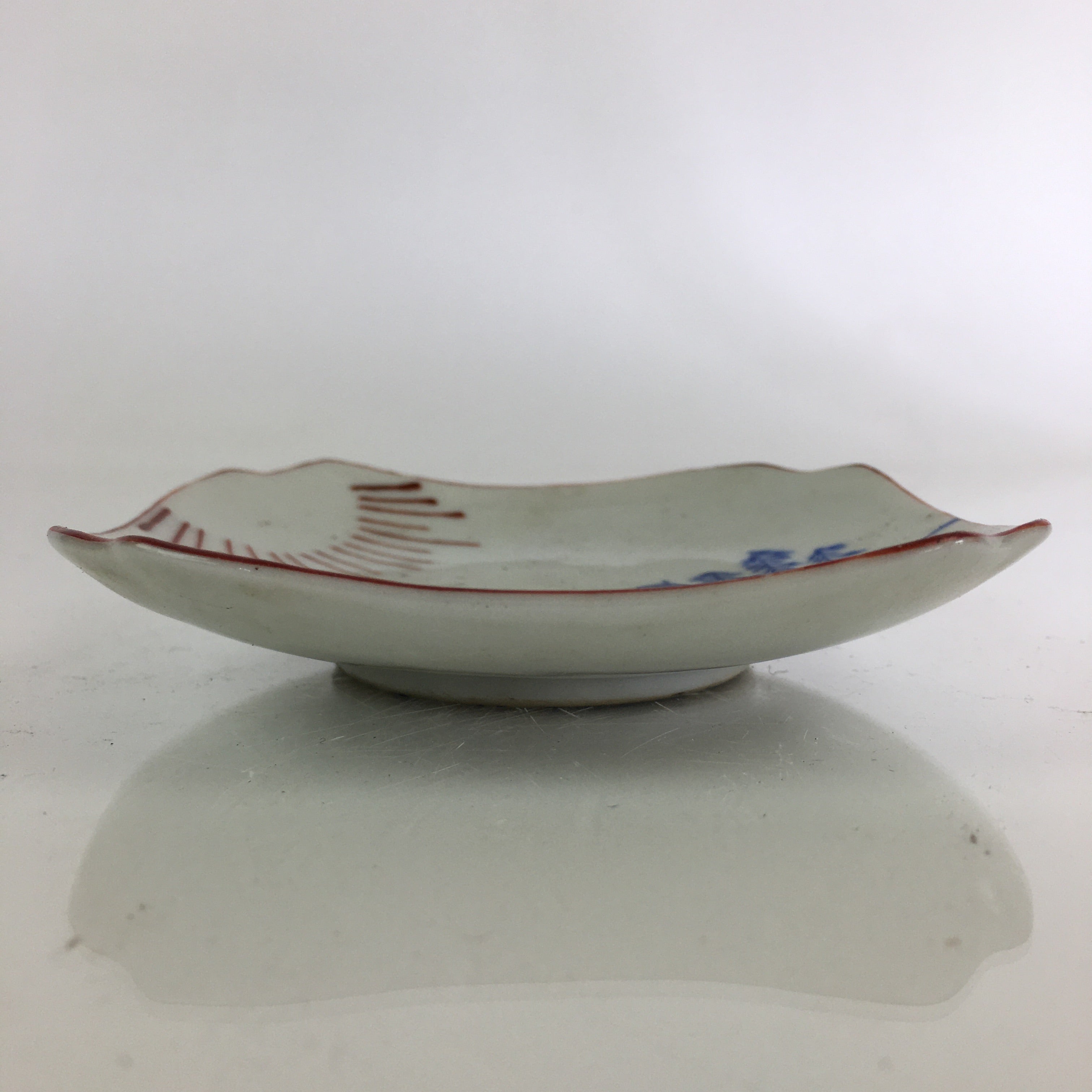 Japanese Porcelain Small Plate Vtg Kanji Jhoshomyosanmai Kozara PY105