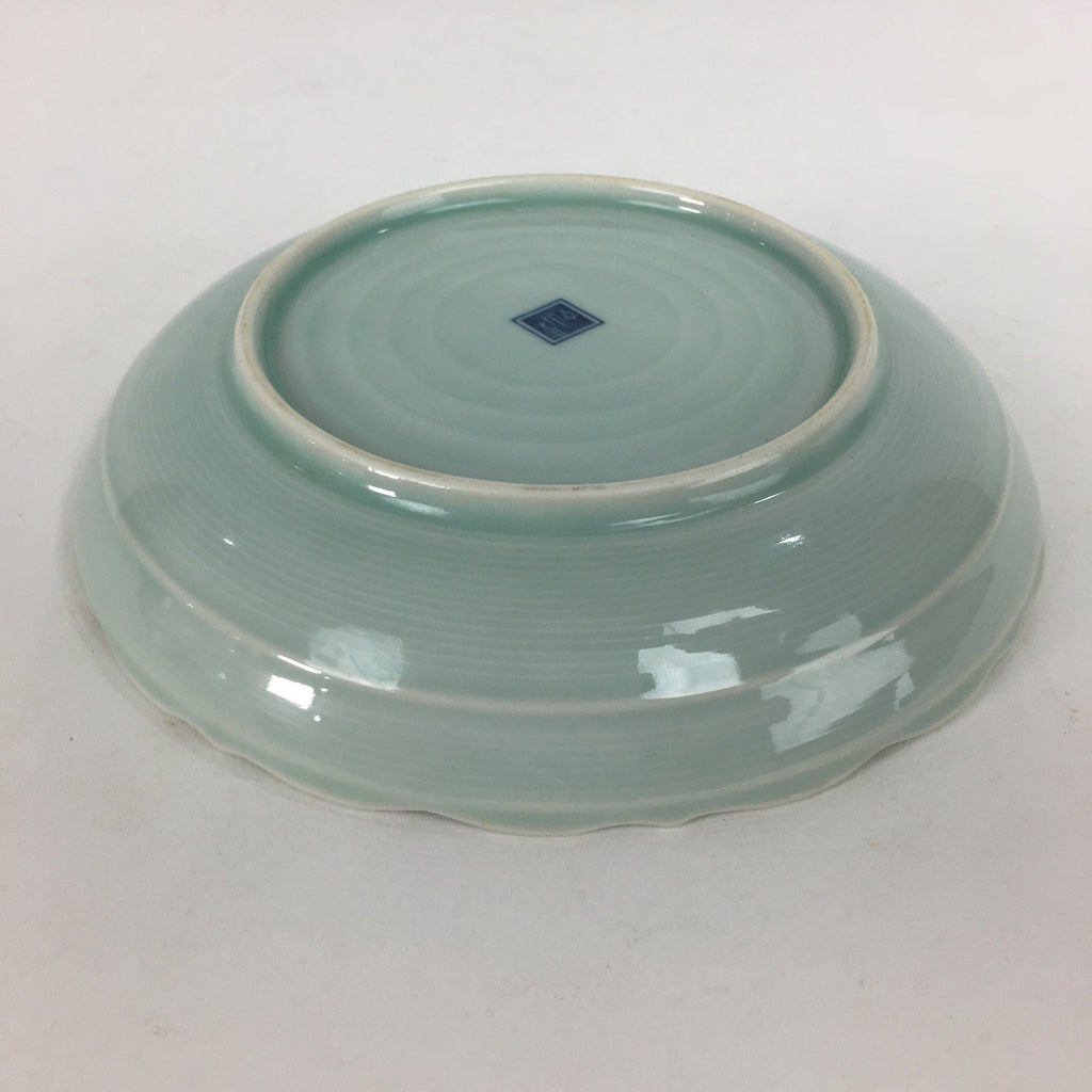 Japanese Porcelain Small Plate Vtg Kozara Blue Sometsuke Plum Blossom Bird QT115