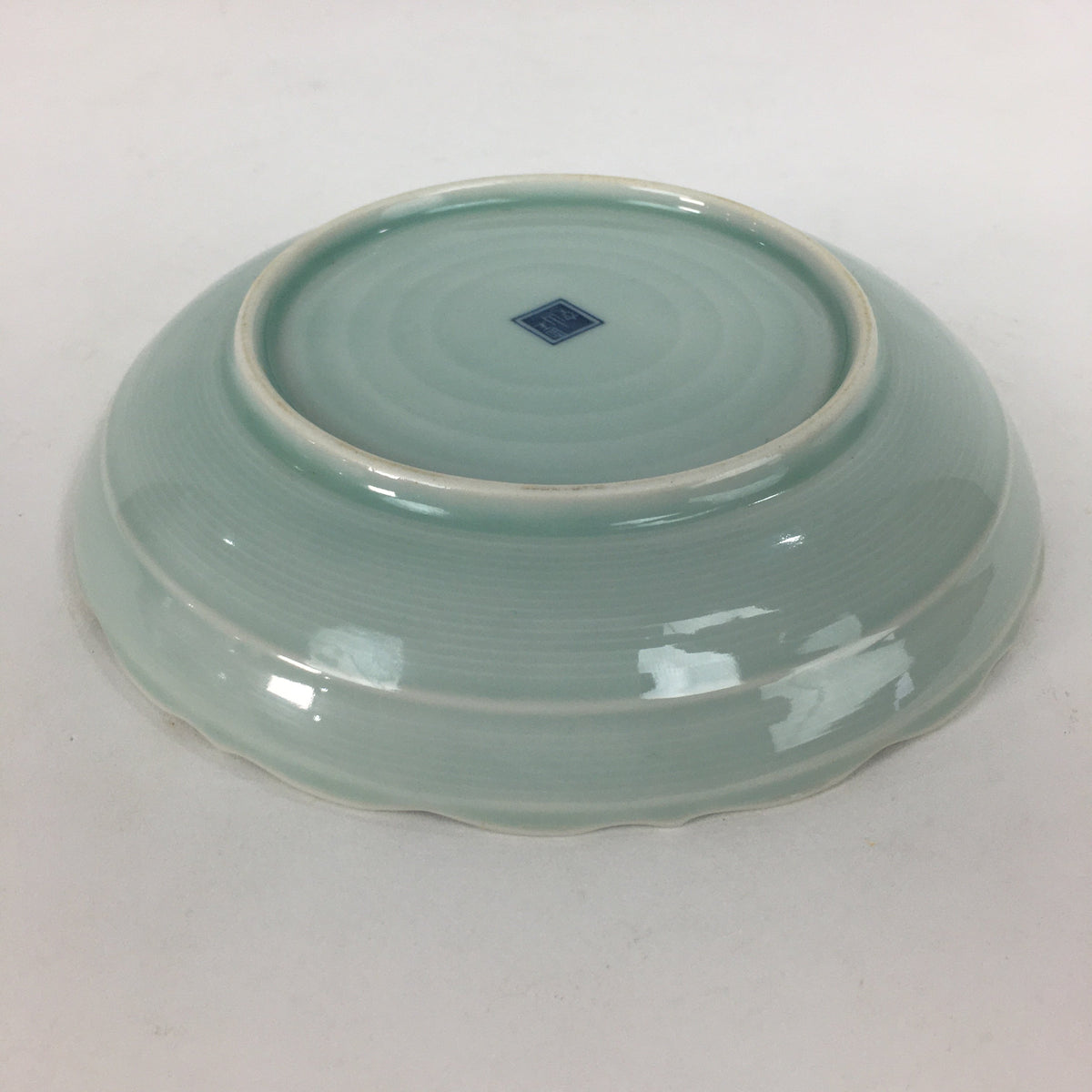 Japanese Porcelain Small Plate Vtg Kozara Blue Sometsuke Plum Blossom Bird QT115