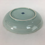 Japanese Porcelain Small Plate Vtg Kozara Blue Sometsuke Plum Blossom Bird QT115
