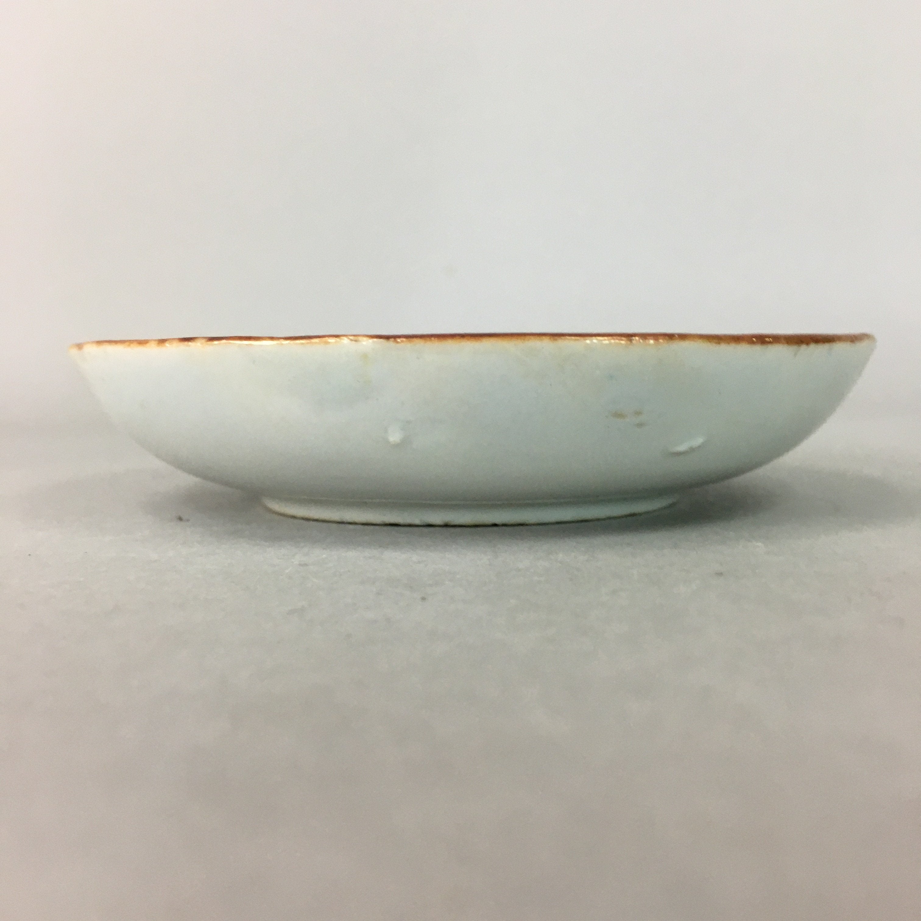 Japanese Porcelain Small Plate Vtg Kozara Blue White Geometric Floral PP101