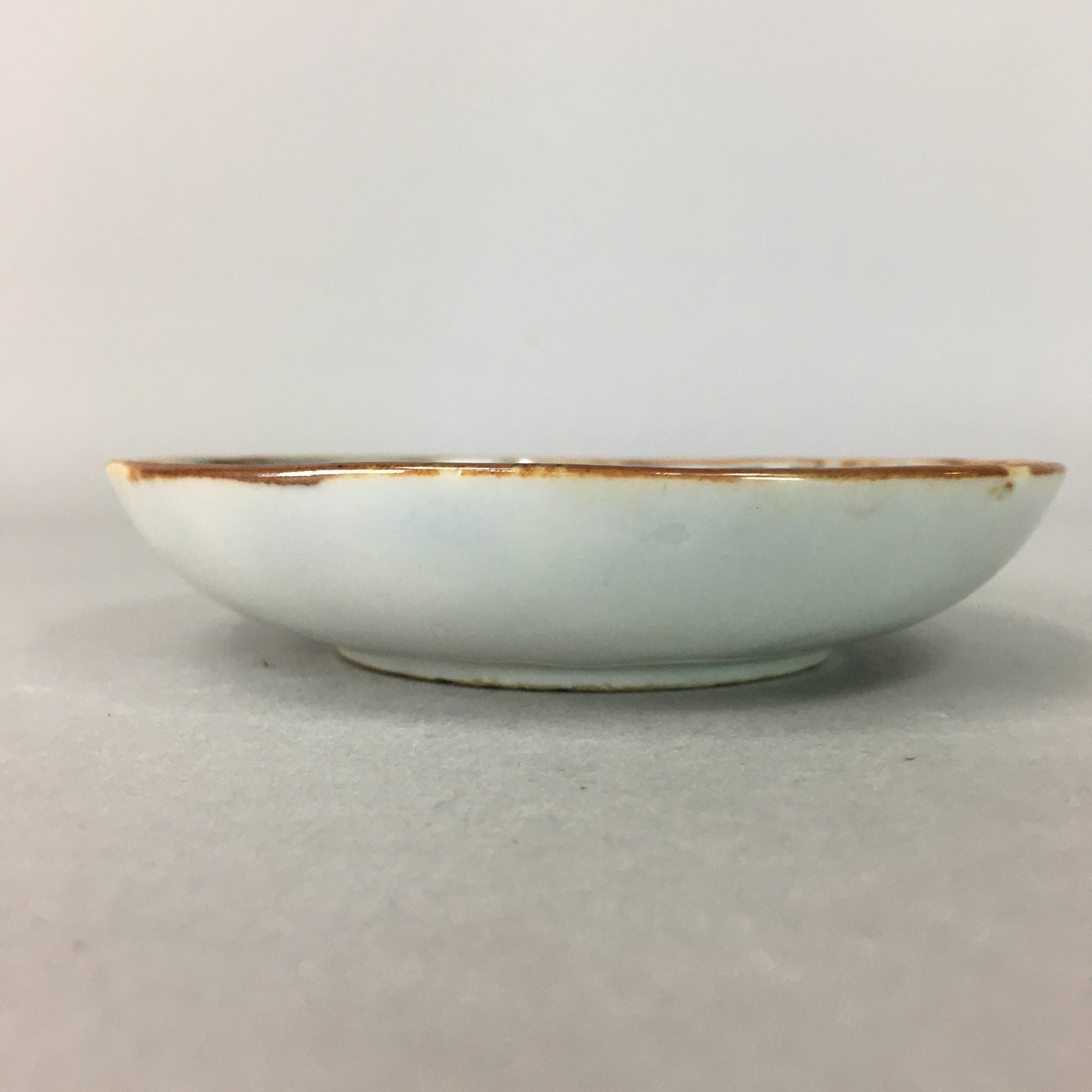 Japanese Porcelain Small Plate Vtg Kozara Blue White Geometric Floral PP101