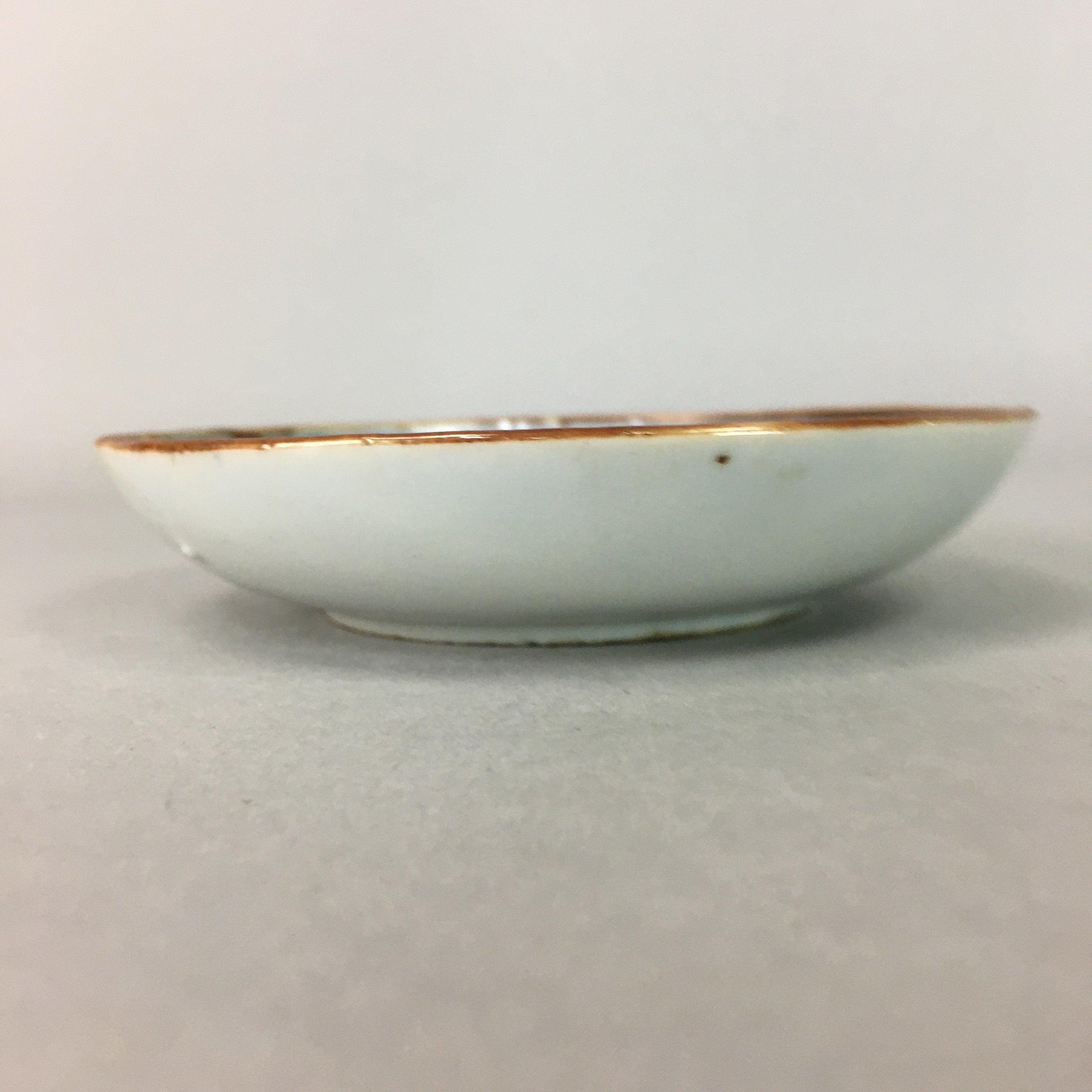 Japanese Porcelain Small Plate Vtg Kozara Blue White Geometric Floral PP101