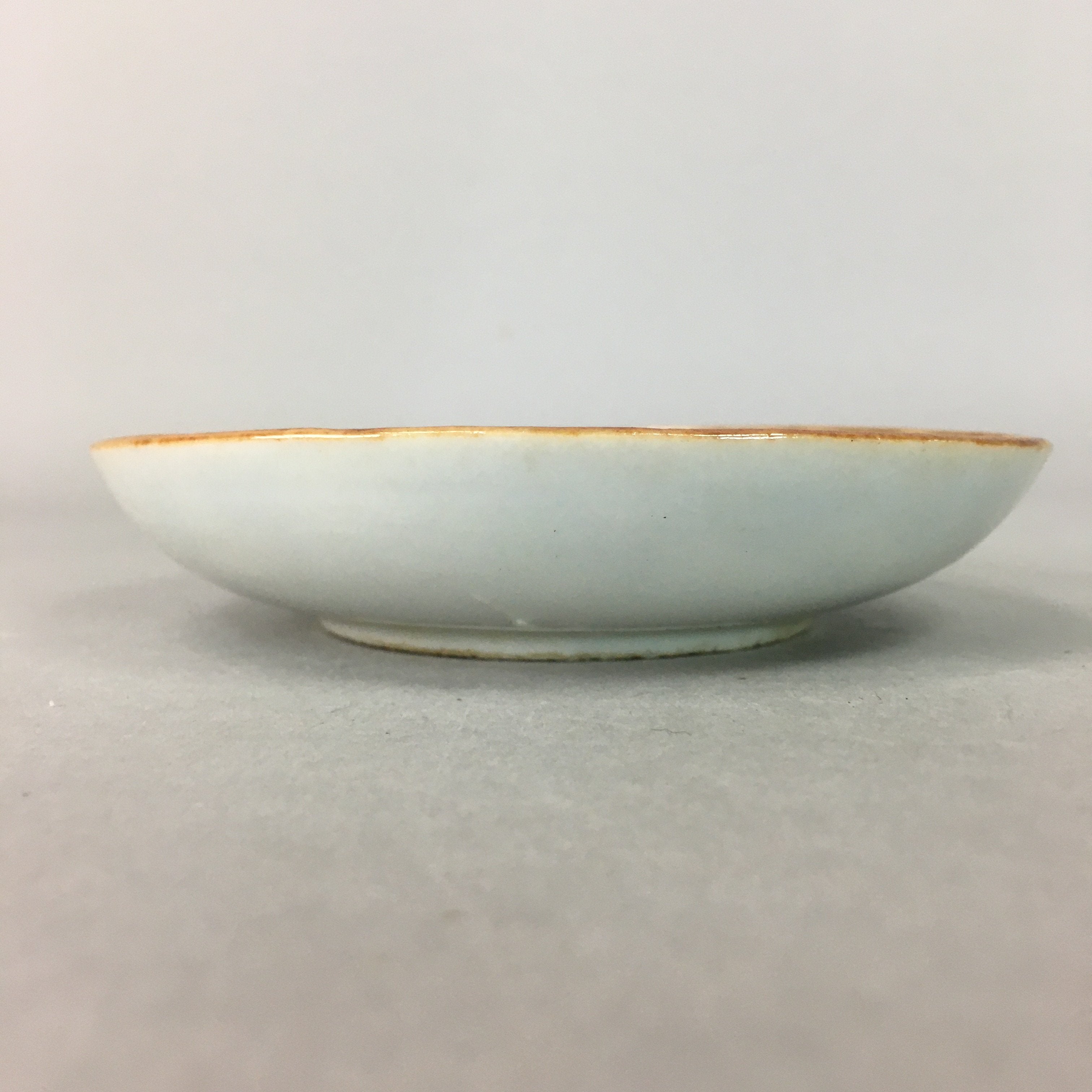 Japanese Porcelain Small Plate Vtg Kozara Blue White Geometric Floral PP102