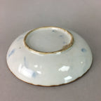 Japanese Porcelain Small Plate Vtg Kozara Blue White Geometric Floral PP103