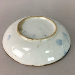 Japanese Porcelain Small Plate Vtg Kozara Blue White Geometric Floral PP103