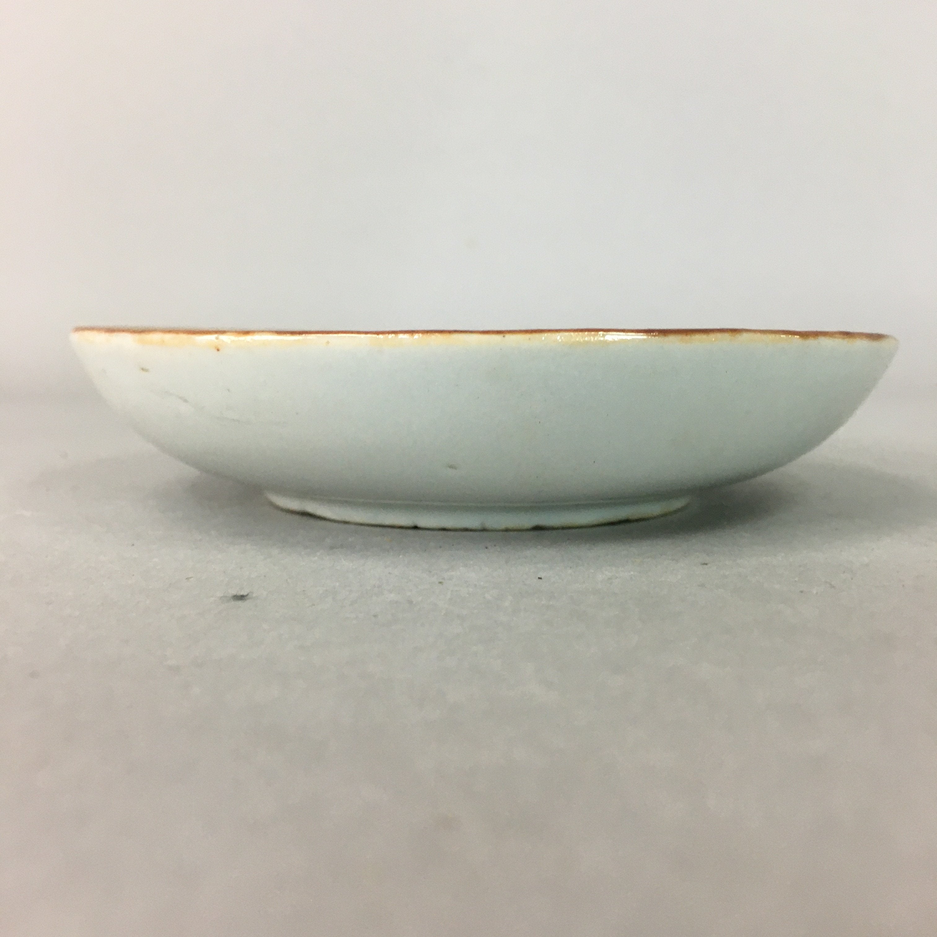 Japanese Porcelain Small Plate Vtg Kozara Blue White Geometric Floral PP104