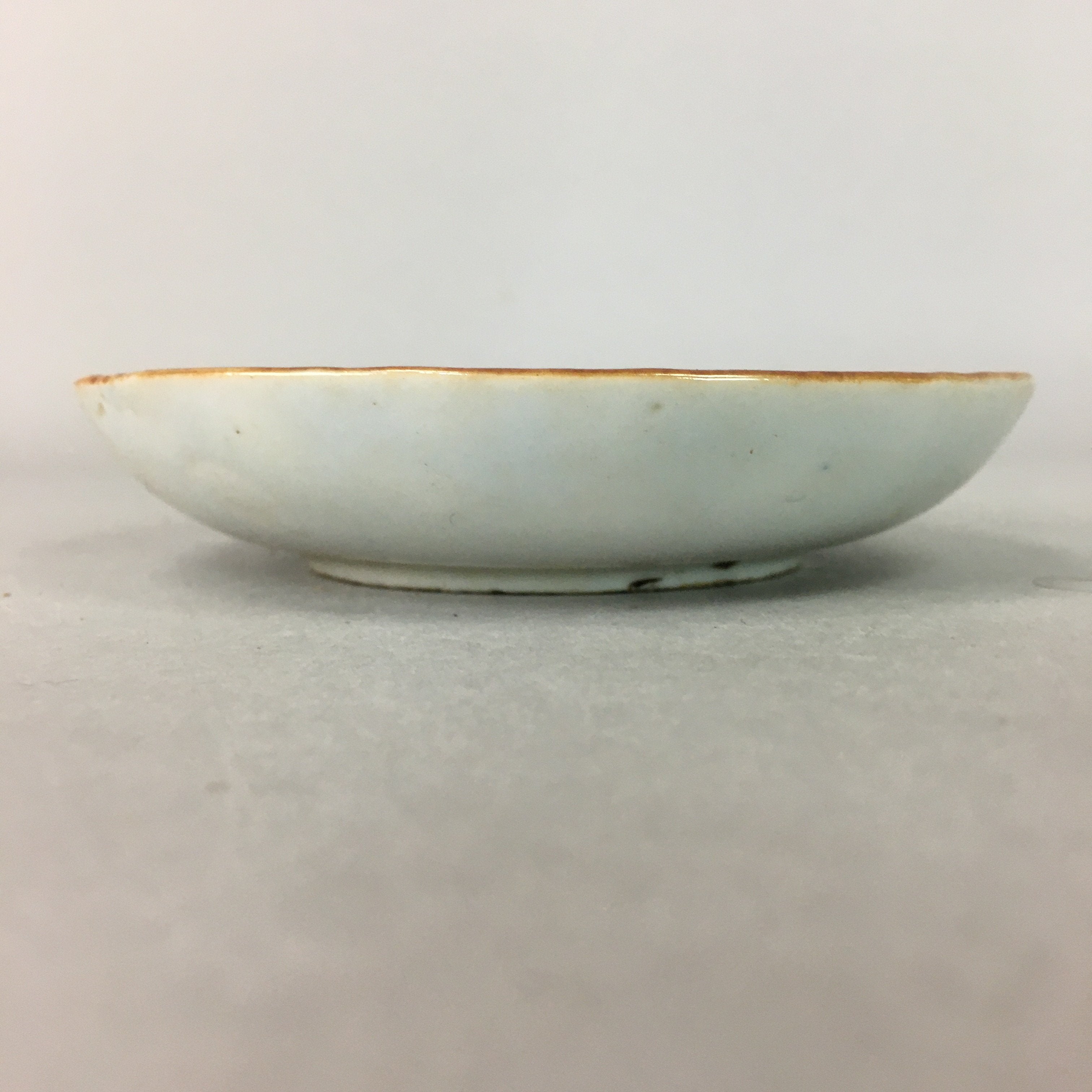 Japanese Porcelain Small Plate Vtg Kozara Blue White Geometric Floral PP105