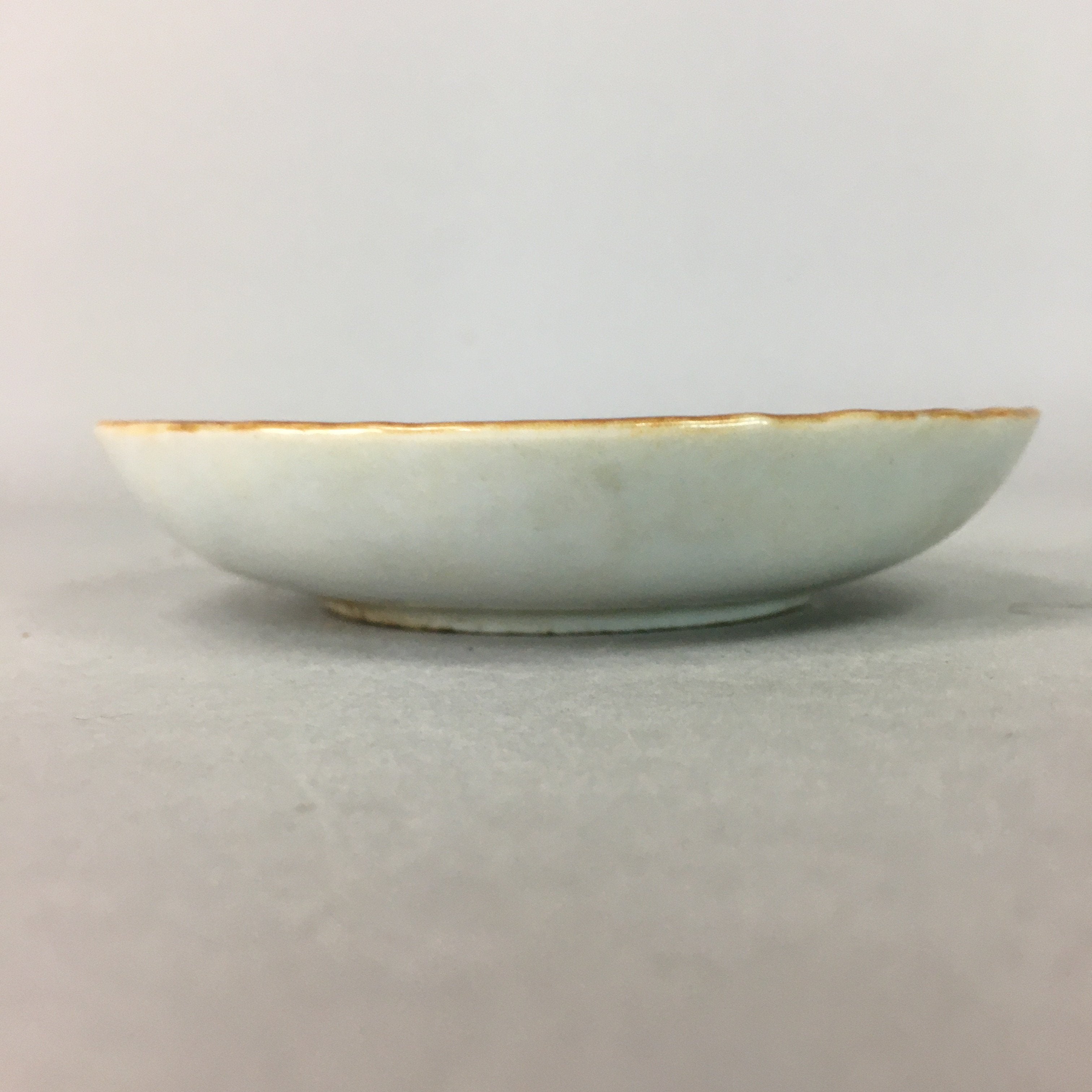 Japanese Porcelain Small Plate Vtg Kozara Blue White Geometric Floral PP105