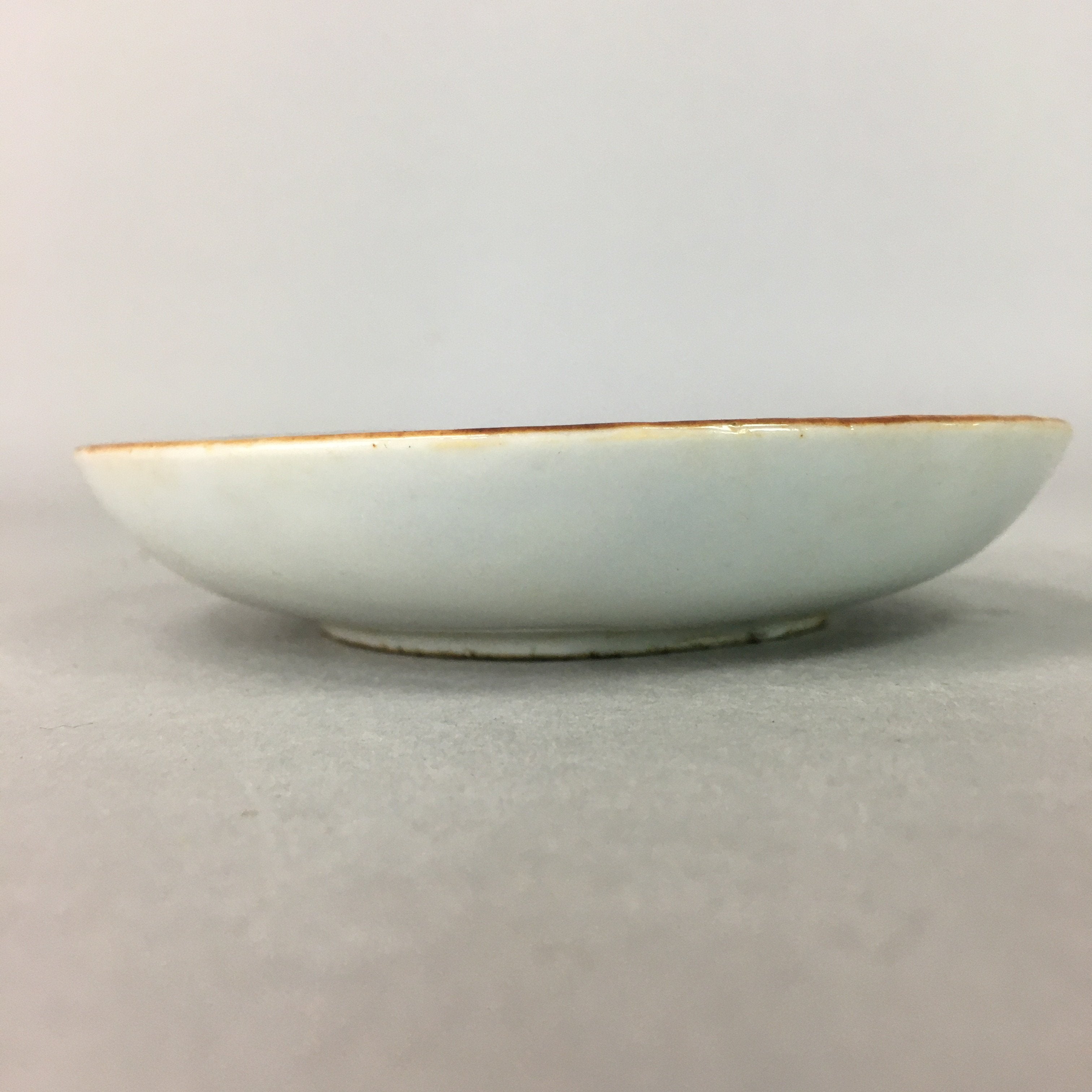 Japanese Porcelain Small Plate Vtg Kozara Blue White Geometric Floral PP105