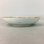 Japanese Porcelain Small Plate Vtg Kozara Blue White Geometric Floral PP106