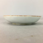 Japanese Porcelain Small Plate Vtg Kozara Blue White Geometric Floral PP106
