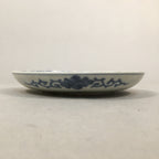 Japanese Porcelain Small Plate Vtg Kozara Blue White Sometsuke Flower PP338