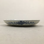 Japanese Porcelain Small Plate Vtg Kozara Blue White Sometsuke Flower PP338