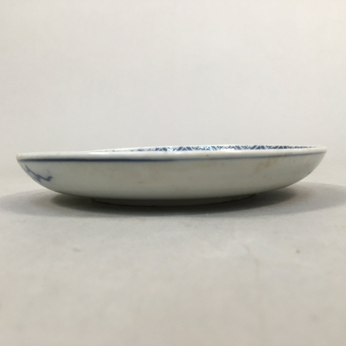 Japanese Porcelain Small Plate Vtg Kozara Blue White Sometsuke Flower PP338
