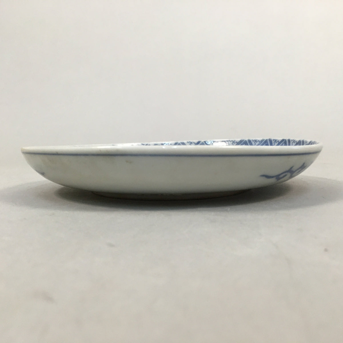 Japanese Porcelain Small Plate Vtg Kozara Blue White Sometsuke Flower PP338