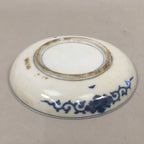 Japanese Porcelain Small Plate Vtg Kozara Blue White Sometsuke Flower PP338