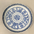 Japanese Porcelain Small Plate Vtg Kozara Blue White Sometsuke Flower PP338