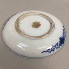 Japanese Porcelain Small Plate Vtg Kozara Blue White Sometsuke Flower PP339
