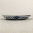 Japanese Porcelain Small Plate Vtg Kozara Blue White Sometsuke Flower PP339
