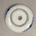 Japanese Porcelain Small Plate Vtg Kozara Blue White Sometsuke Flower PP339