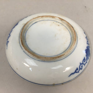 Japanese Porcelain Small Plate Vtg Kozara Blue White Sometsuke Flower PP340