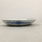 Japanese Porcelain Small Plate Vtg Kozara Blue White Sometsuke Flower PP340
