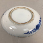 Japanese Porcelain Small Plate Vtg Kozara Blue White Sometsuke Flower PP342