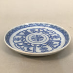Japanese Porcelain Small Plate Vtg Kozara Blue White Sometsuke Flower PP342