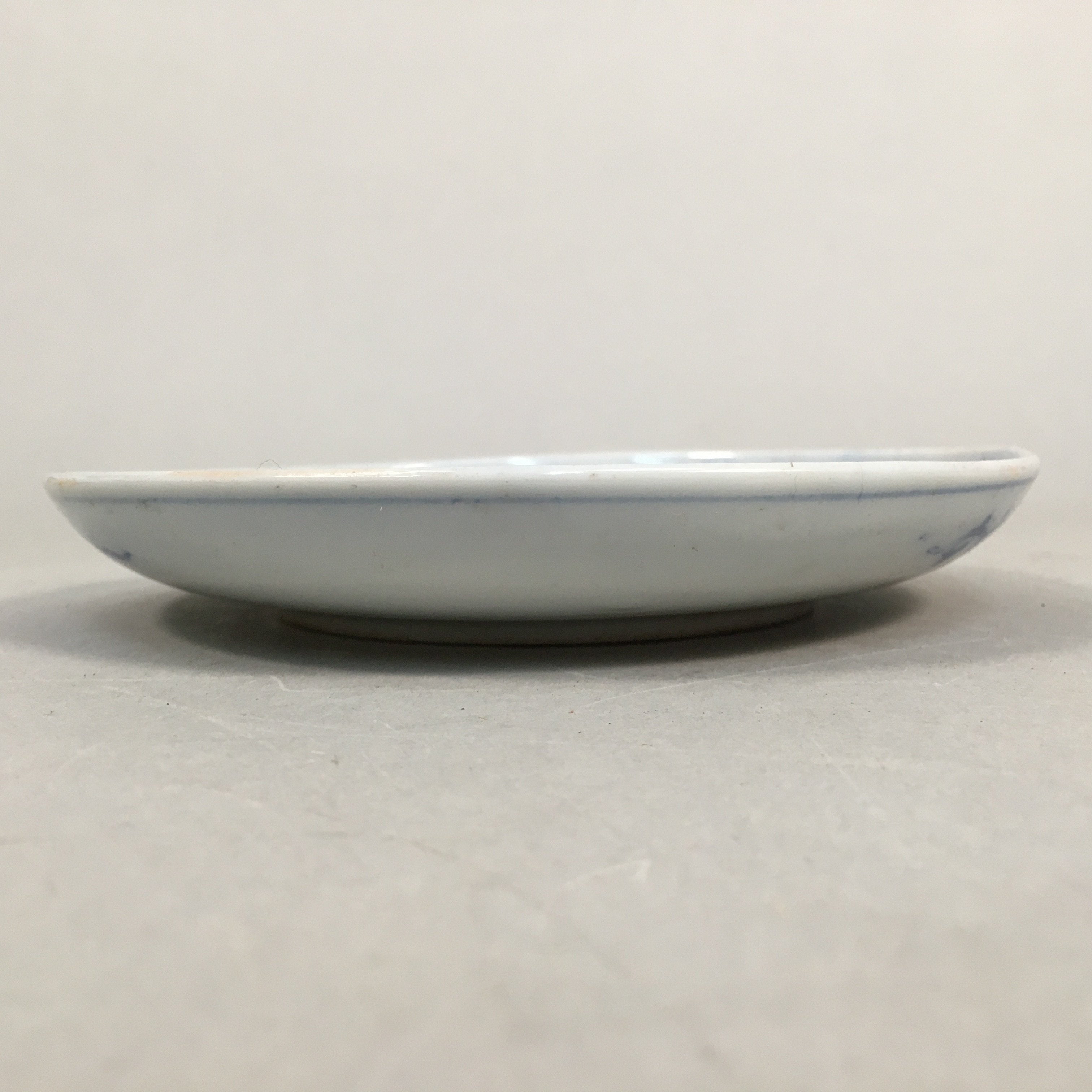 Japanese Porcelain Small Plate Vtg Kozara Blue White Sometsuke Flower PP342