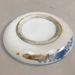 Japanese Porcelain Small Plate Vtg Kozara Blue White Sometsuke Flower PP343