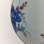 Japanese Porcelain Small Plate Vtg Kozara Blue White Sometsuke Flower QT109