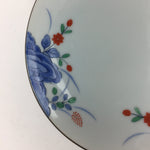 Japanese Porcelain Small Plate Vtg Kozara Blue White Sometsuke Flower QT109