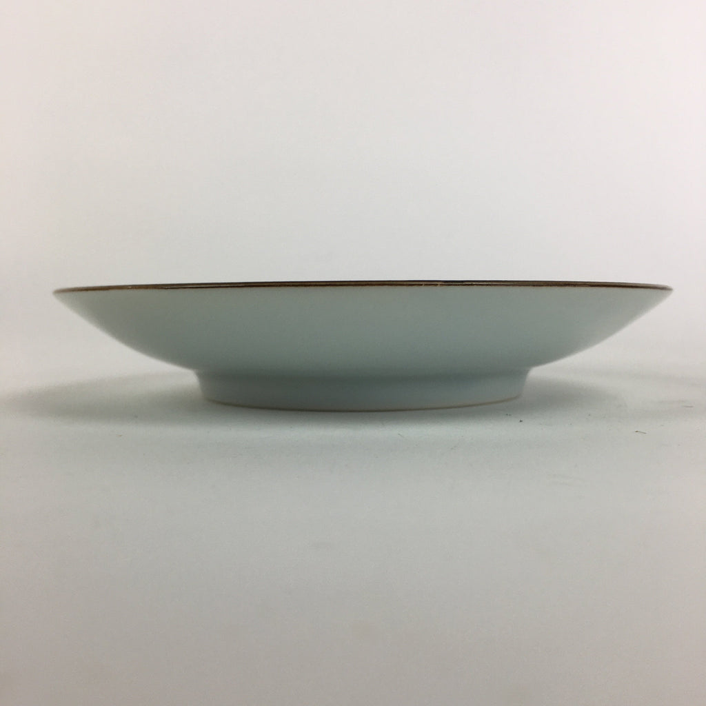Japanese Porcelain Small Plate Vtg Kozara Blue White Sometsuke Flower QT109