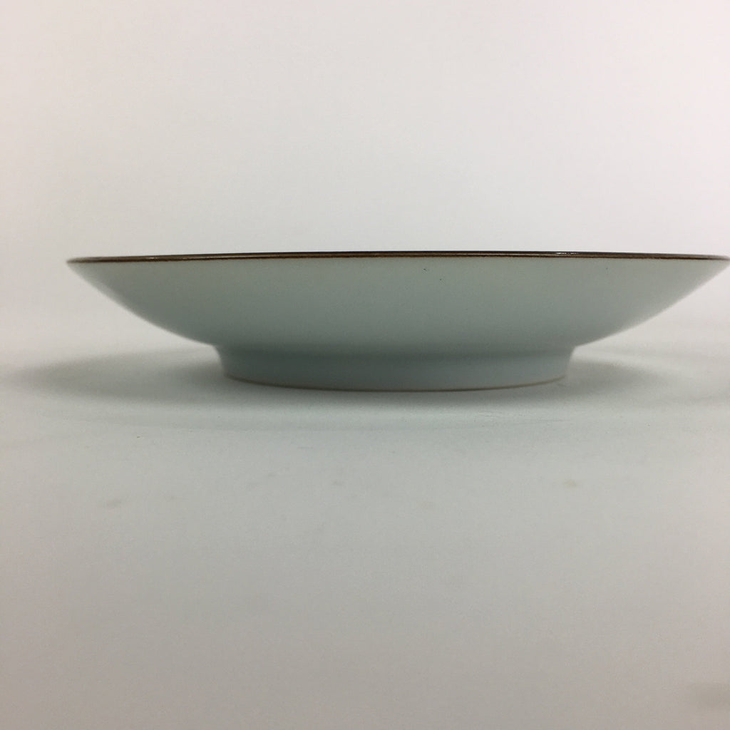 Japanese Porcelain Small Plate Vtg Kozara Blue White Sometsuke Flower QT109