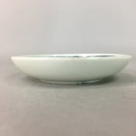 Japanese Porcelain Small Plate Vtg Kozara Floral Petal Green White PP107