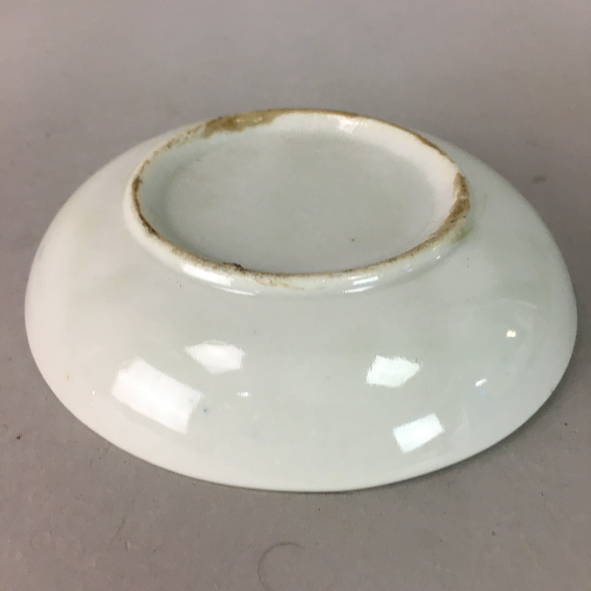 Japanese Porcelain Small Plate Vtg Kozara Floral Petal Green White PP108