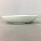 Japanese Porcelain Small Plate Vtg Kozara Floral Petal Green White PP108