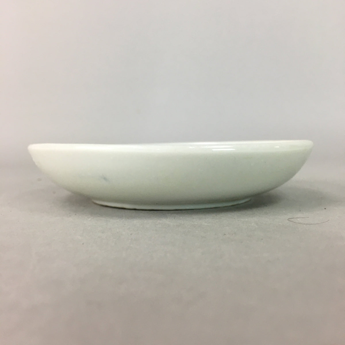 Japanese Porcelain Small Plate Vtg Kozara Floral Petal Green White PP108