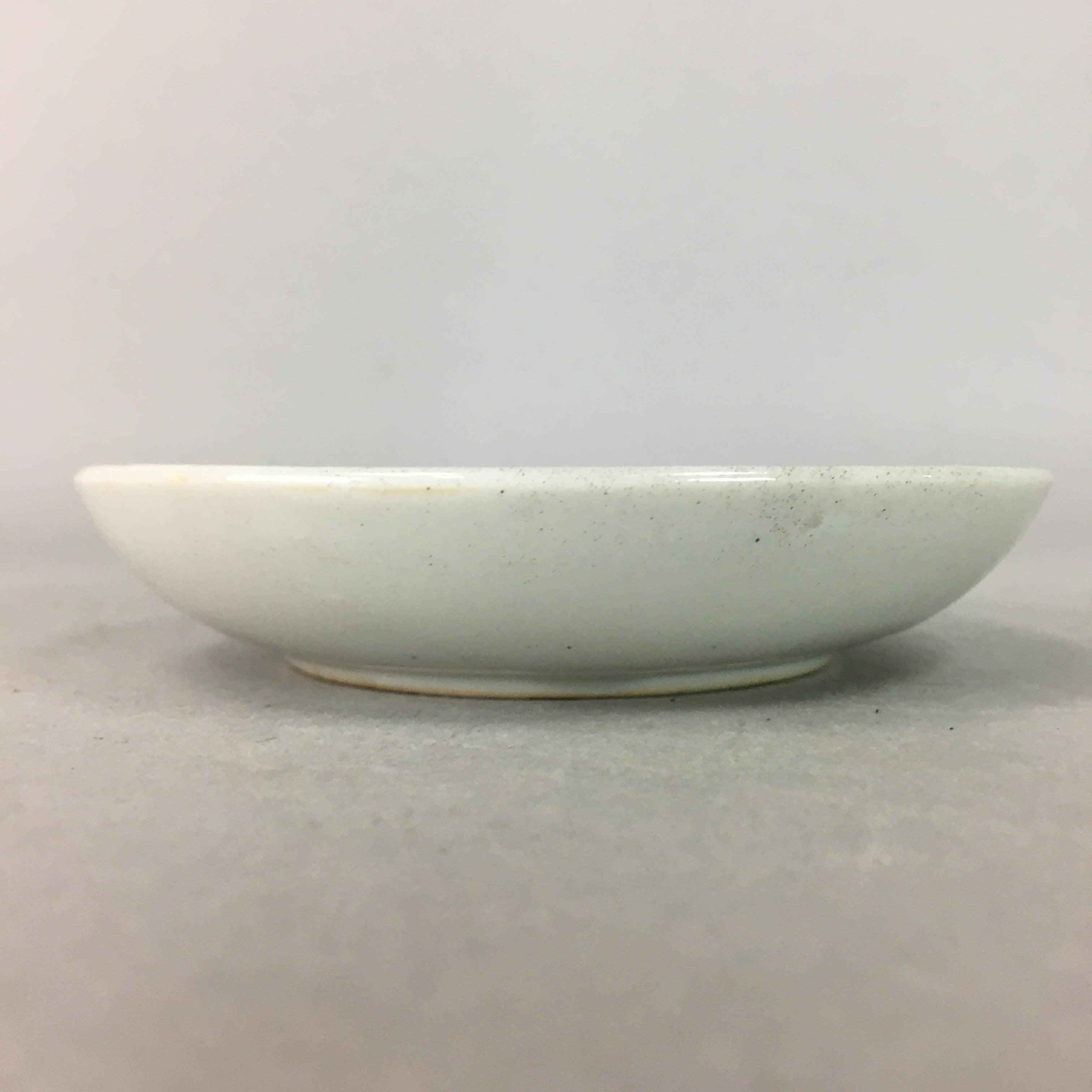 Japanese Porcelain Small Plate Vtg Kozara Floral Petal Green White PP109