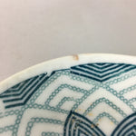 Japanese Porcelain Small Plate Vtg Kozara Floral Petal Green White PP111