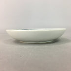Japanese Porcelain Small Plate Vtg Kozara Floral Petal Green White PP111