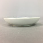 Japanese Porcelain Small Plate Vtg Kozara Floral Petal Green White PP111