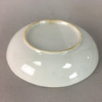 Japanese Porcelain Small Plate Vtg Kozara Floral Petal Green White PP112