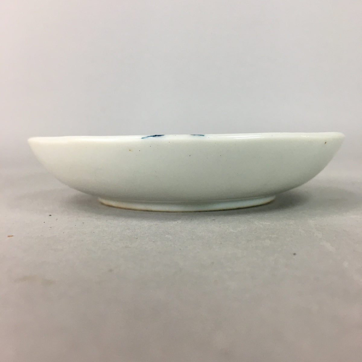Japanese Porcelain Small Plate Vtg Kozara Floral Petal Green White PP112