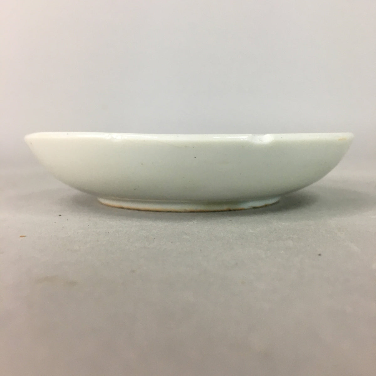 Japanese Porcelain Small Plate Vtg Kozara Floral Petal Green White PP112