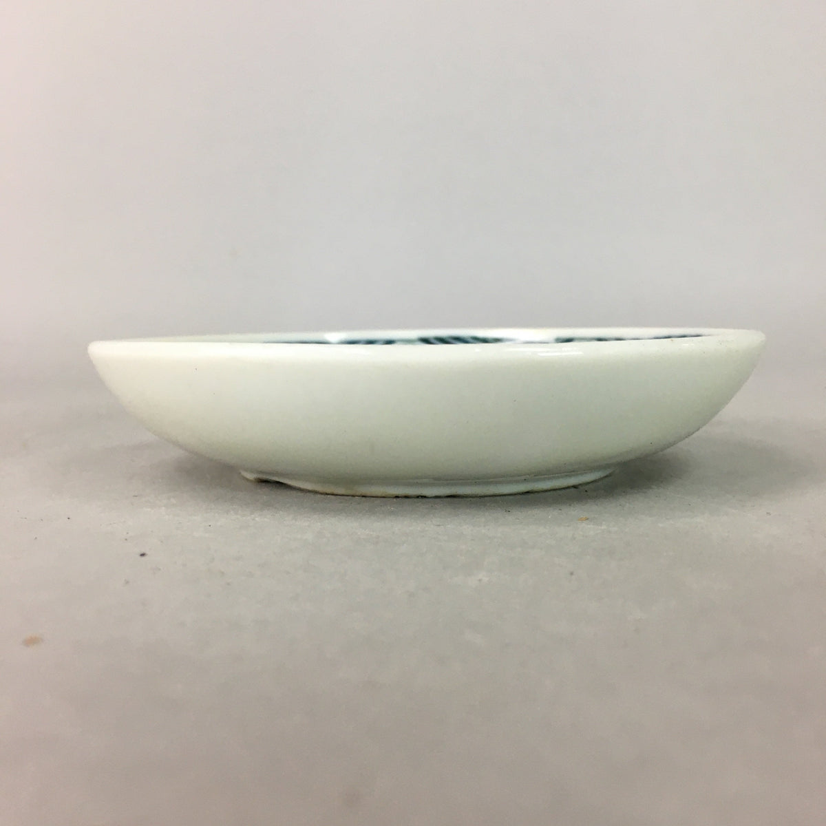 Japanese Porcelain Small Plate Vtg Kozara Floral Petal Green White PP113