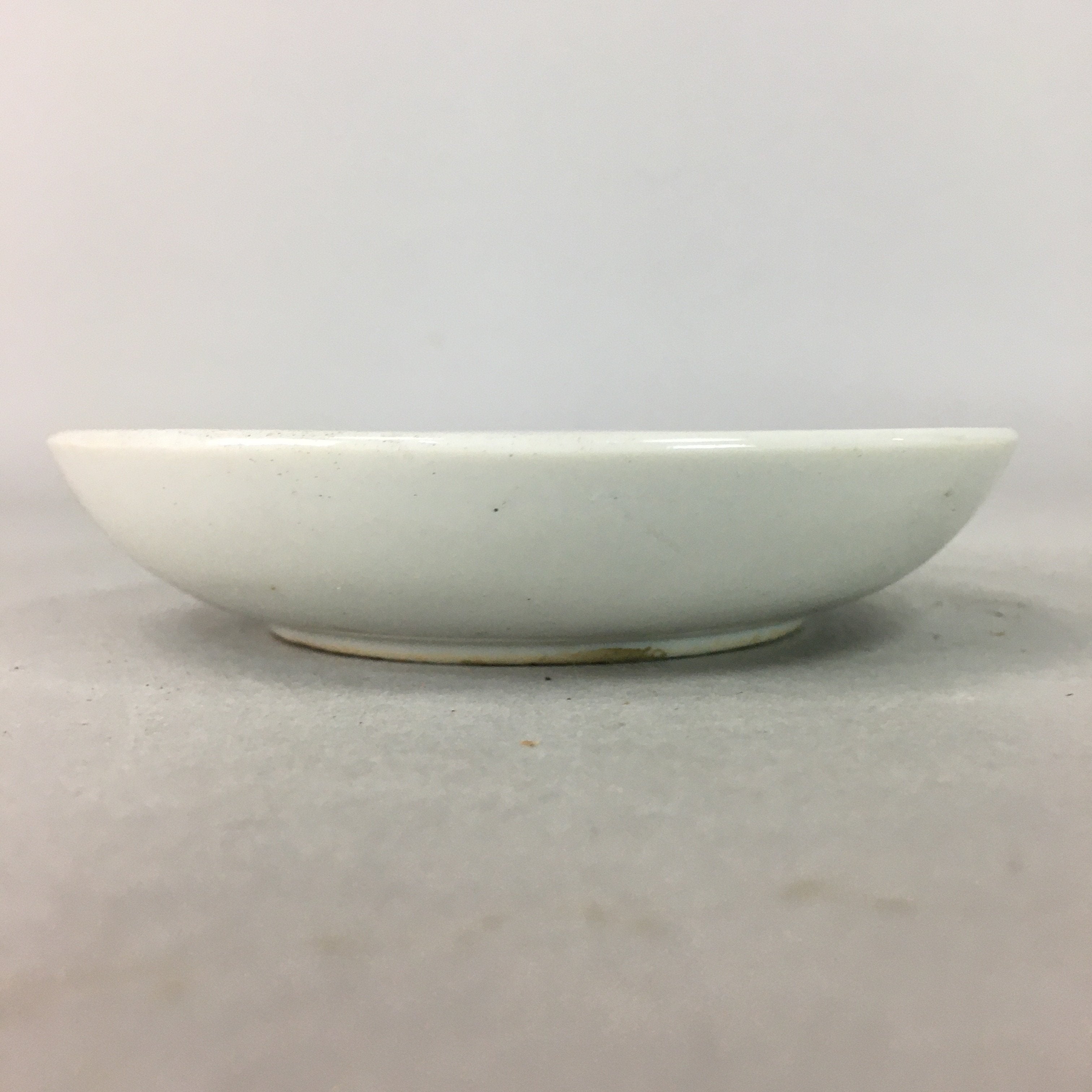 Japanese Porcelain Small Plate Vtg Kozara Floral Petal Green White PP114